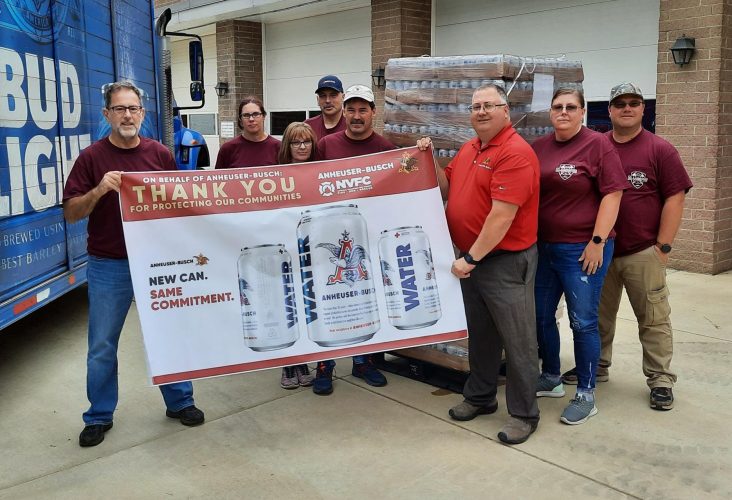Clarendon Fire Department receives cans of water to support wildland